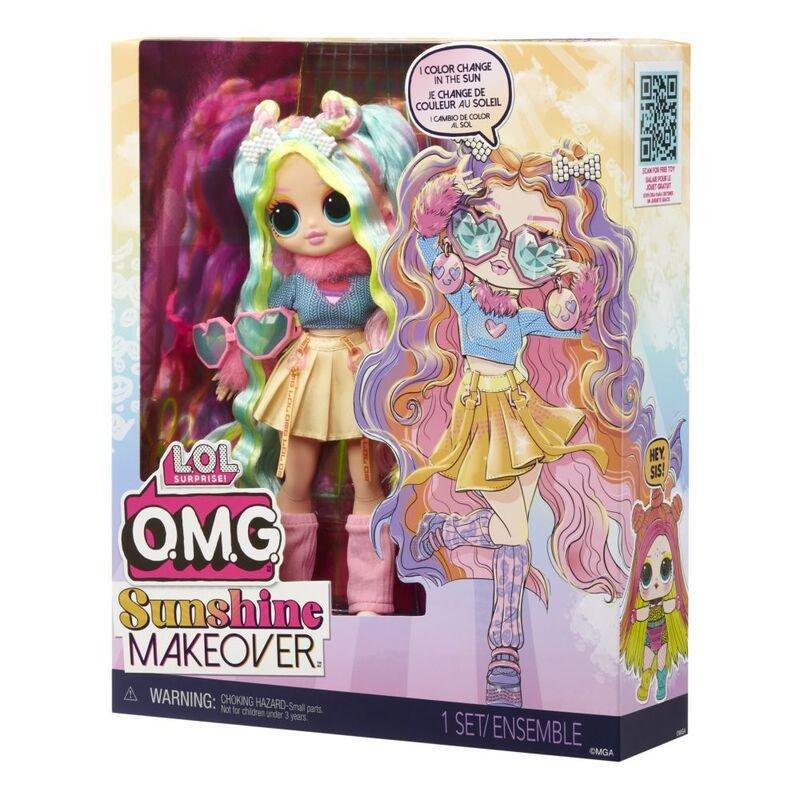 L.O.L. Surprise Outrageous Millenial Girls Sunshine Makeover Bubblegum Dj Fashion Doll, , large image number 5