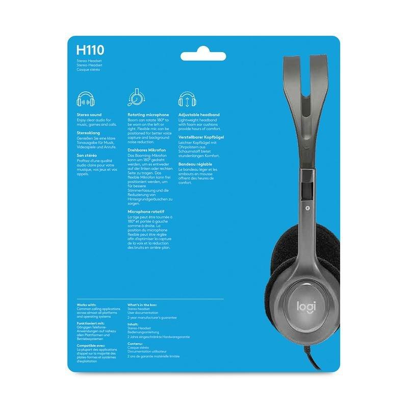 Logitech H110 Stereo Headset, , large image number 4