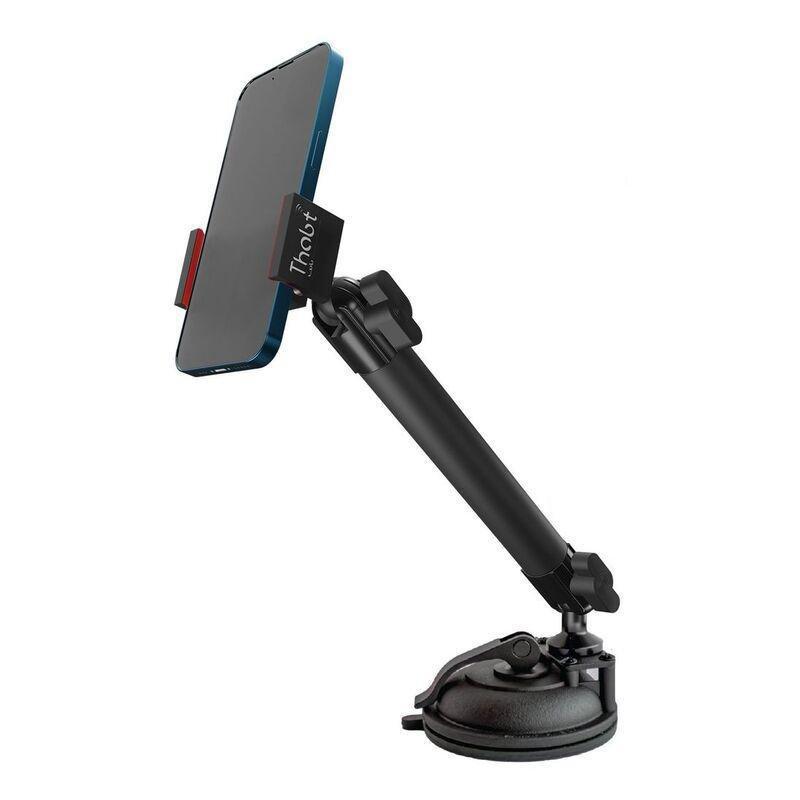 Thabt Suction Cup Glass Mount With 2 Pedestal Arm & Adjustable Spring Holder, , large image number 0