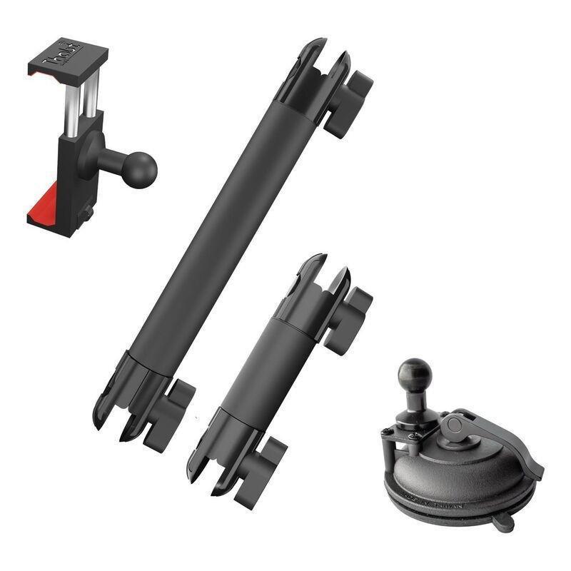 Thabt Suction Cup Glass Mount With 2 Pedestal Arm & Adjustable Spring Holder, , large image number 2