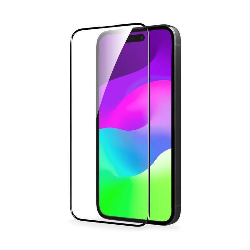 Baykron Screen Protector Double High Aluminium Tempered Glass 3D HD Edge To Edge Clear with Applicator For iPhone 15 Plus, , medium