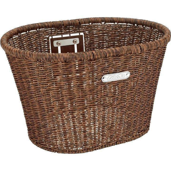 Electra Plastic Woven Headset Mount Basket Dark Brown, , medium