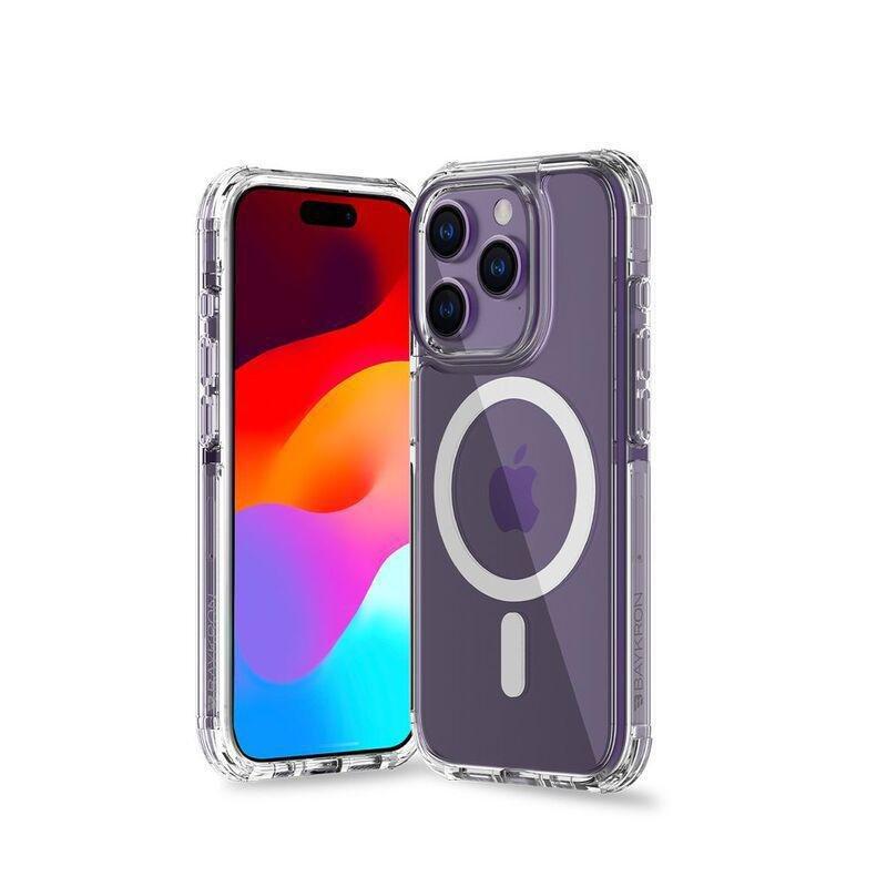 Baykron Air Cushion Anti-Yellow Hybrid B Military Drop Test MagSafe Case For iPhone 15 Pro, , large image number 0
