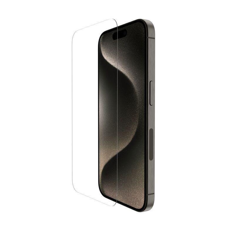 Belkin Ultraglass Antimicrobial Treated Screen Protector For iPhone 15 Pro OVR, , large image number 1