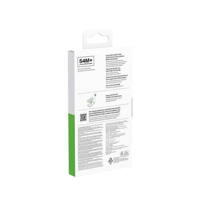 Belkin Ultraglass Antimicrobial Treated Screen Protector For iPhone 15 Pro OVR, , large image number 2