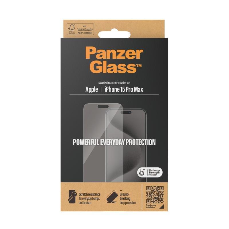 PanzerGlass Screen Protector for iPhone 15 Pro Max - Classic Fit, , large image number 2