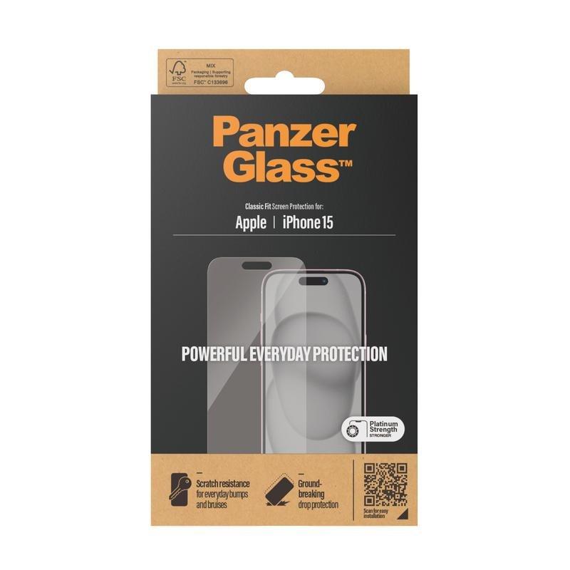 PanzerGlass Screen Protector for iPhone 15 - Classic Fit, , large image number 3
