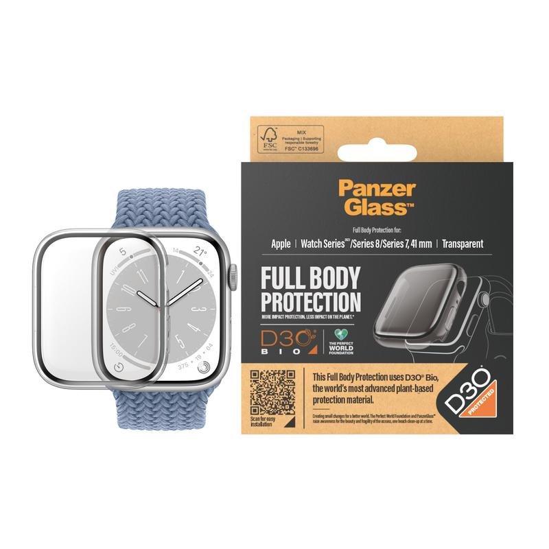 PanzerGlass Watch Full Body Screen Protector for Apple Watch 41mm 2023 - Transparent with D3O, , large image number 2