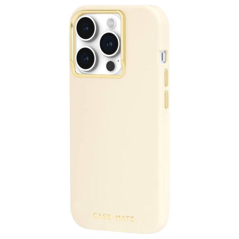 Case-Mate iPhone 15 Pro Silicone - Beige with MagSafe Case, , large image number 1