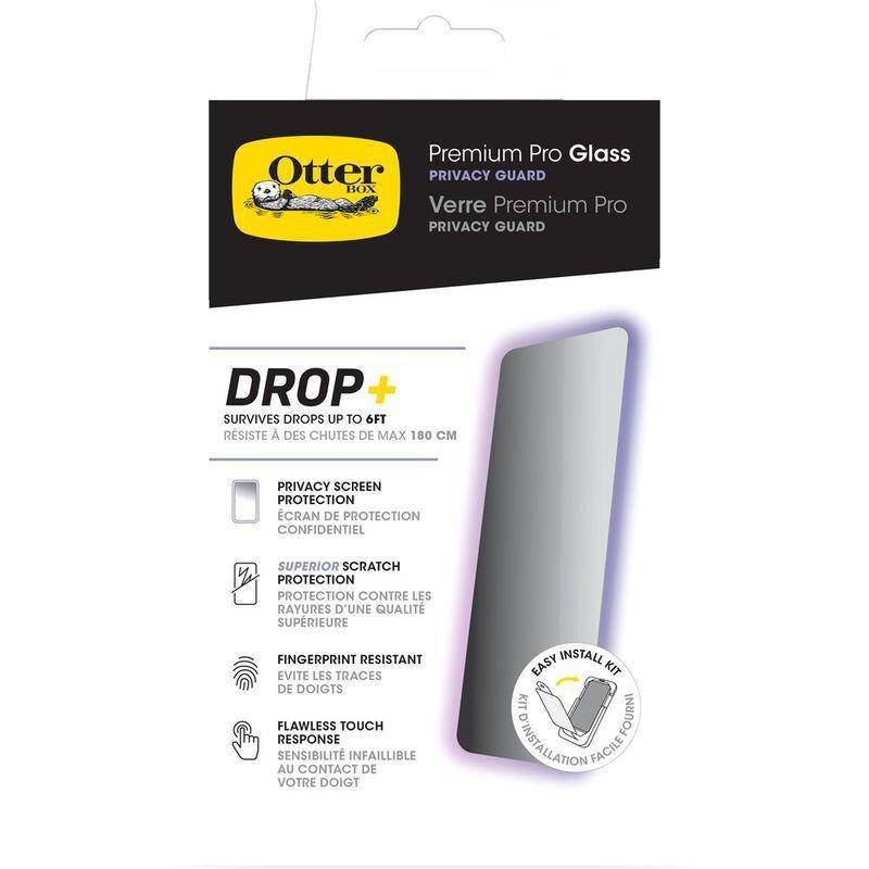 Otterbox iPhone 15 Pro Max Premium Pro Glass Antimicrobial Privacy - Clear, , large image number 3