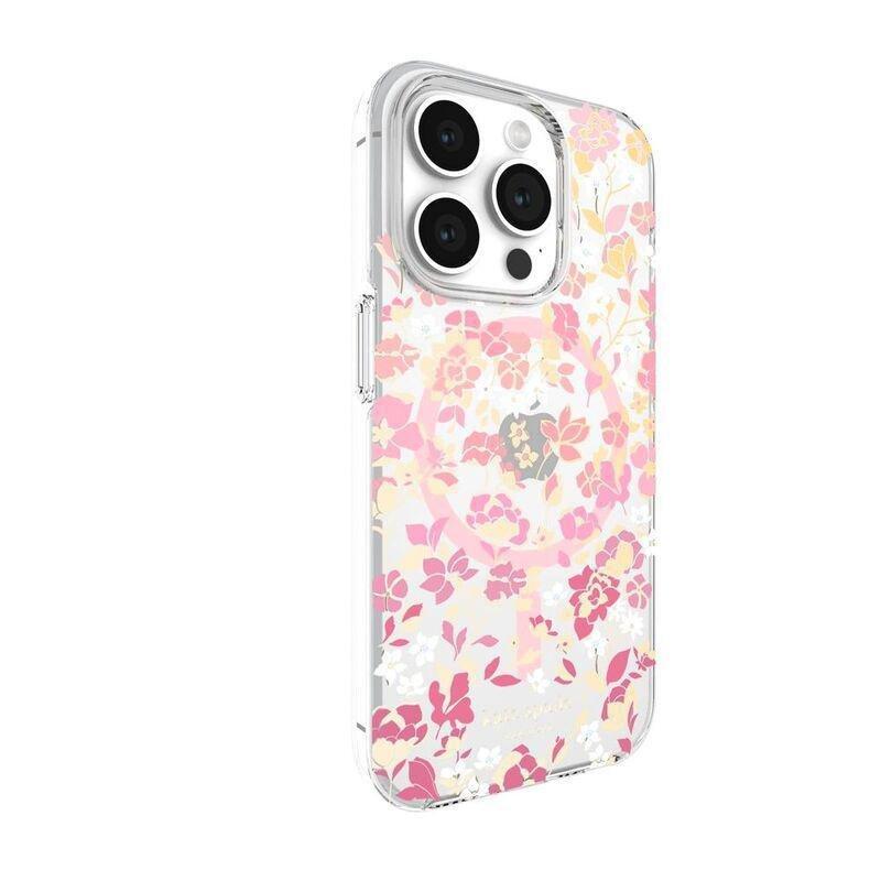 Kate Spade iPhone 15 Pro Flowerbed Pink Ombre with MagSafe Case, , large image number 1
