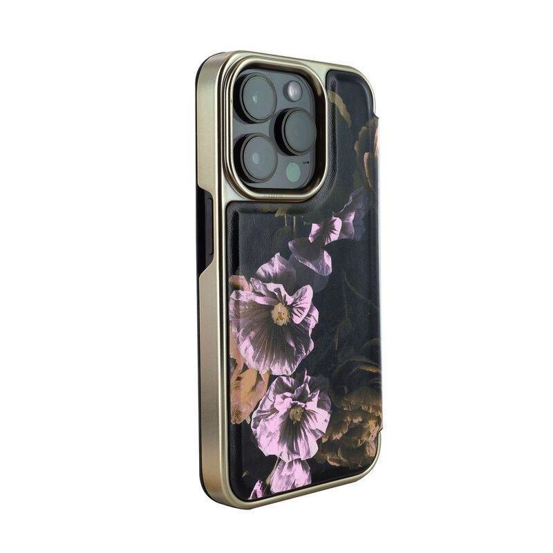 Ted Baker iPhone 15 Pro Max Mirror Folio - Paper Flowers, , large image number 1