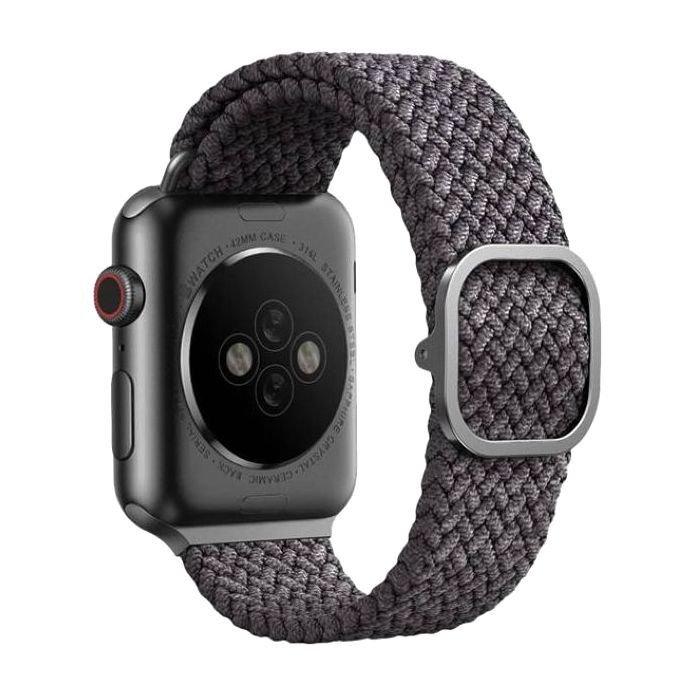 UNIQ Aspen Adjustable Braided Apple Watch Strap 42mm/44mm Grey, , large image number 1
