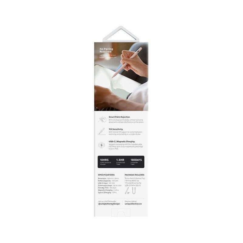 UNIQ Pixo Pro Magnetic Stylus with Wireless Charging for iPad - Charcoal, , large image number 2
