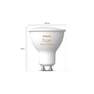 PHILIPS HUE - Philips Hue White Ambiance Smart Light Bulb (GU10 Spot) (Pack of 2)