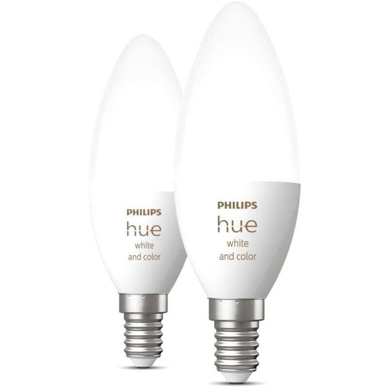 Philips Hue White And Colour Ambiance B39 E14 - 470 Lumens (5.3W) (Pack of 2), , large image number 1