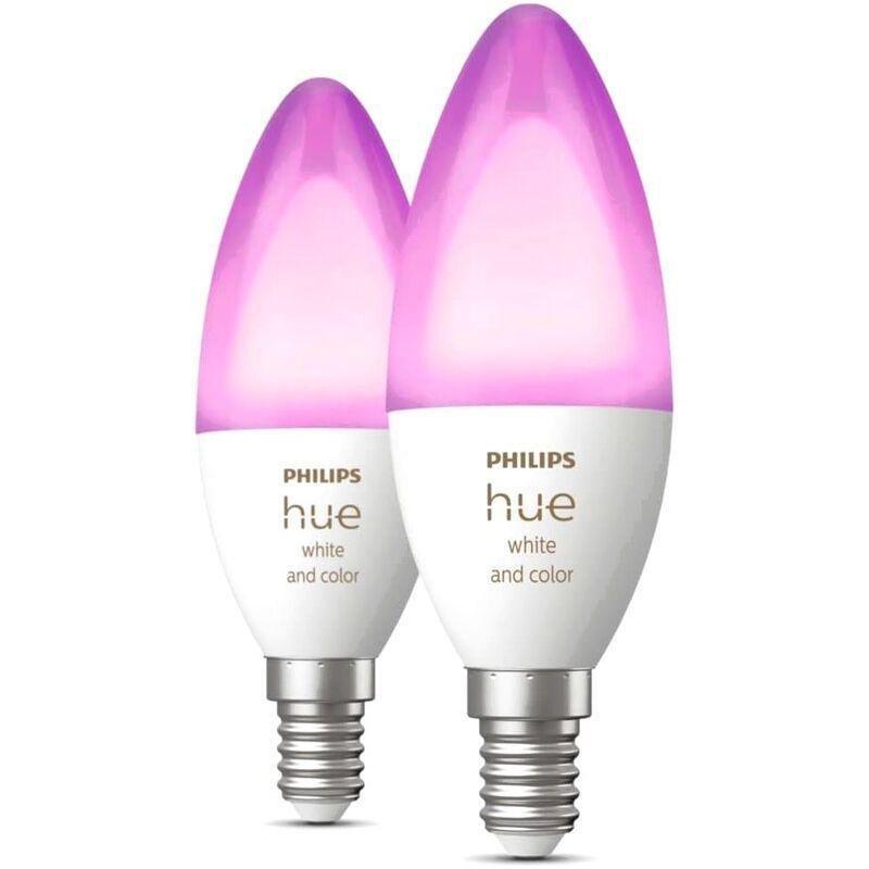 Philips Hue White And Colour Ambiance B39 E14 - 470 Lumens (5.3W) (Pack of 2), , large image number 4
