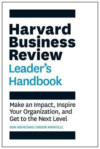 The Harvard Business Review Leader's Handbook | Ron Ashkenas, , medium