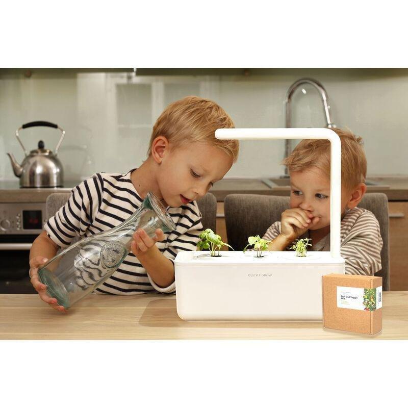 Click & Grow Indoor Smart Garden 3 - White & Fruit And Veggie Mix Plant Pods (Pack of 9), , large image number 1