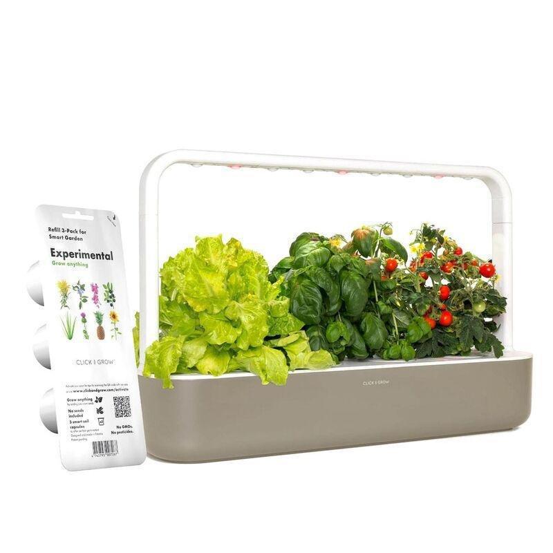 Click & Grow Indoor Smart Garden 9 - Experimental Beige & Plant Pods (Pack Fo 3), , large image number 0