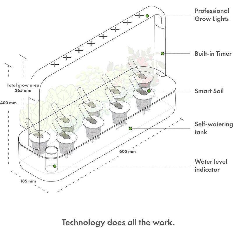 Click & Grow Indoor Smart Garden 9 - Experimental Beige & Plant Pods (Pack Fo 3), , large image number 2