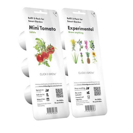 CLICK & GROW - Click & Grow Experimental Plant Pods & Mini Tomato Plant Pods (Pack of 6)