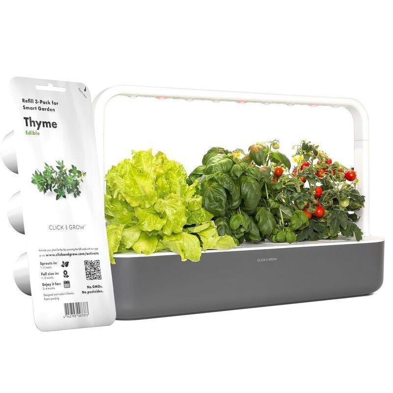 Click & Grow Indoor Smart Garden 9 & Thyme Plant Pods - Grey (Pack of 3), , medium