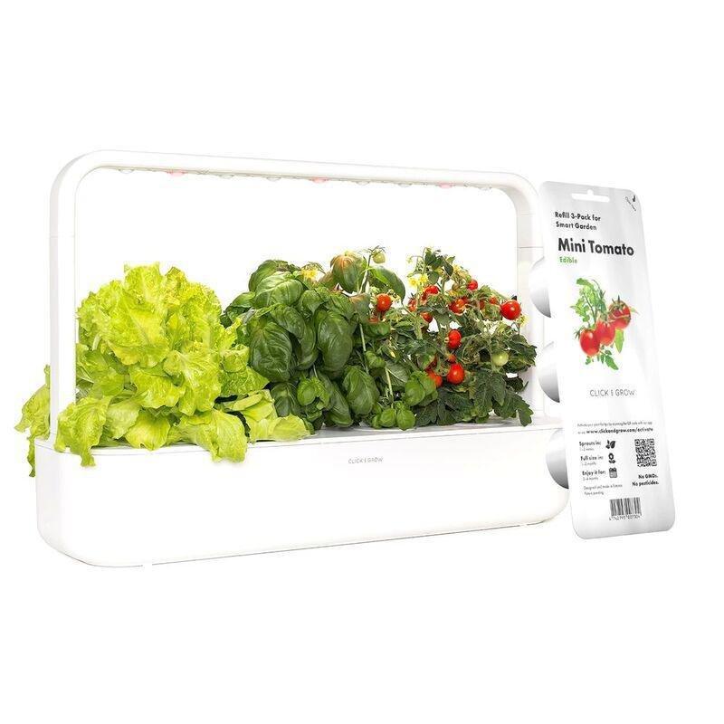 Click & Grow Indoor Smart Garden 9 & Tomato Mini Plant Pods Mini - White (Pack of 3), , medium
