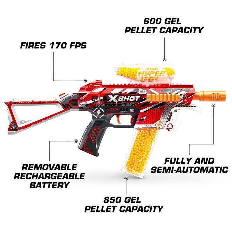 X-Shot Hyper Gel Medium Blaster With 10000 Gellets, , large image number 6