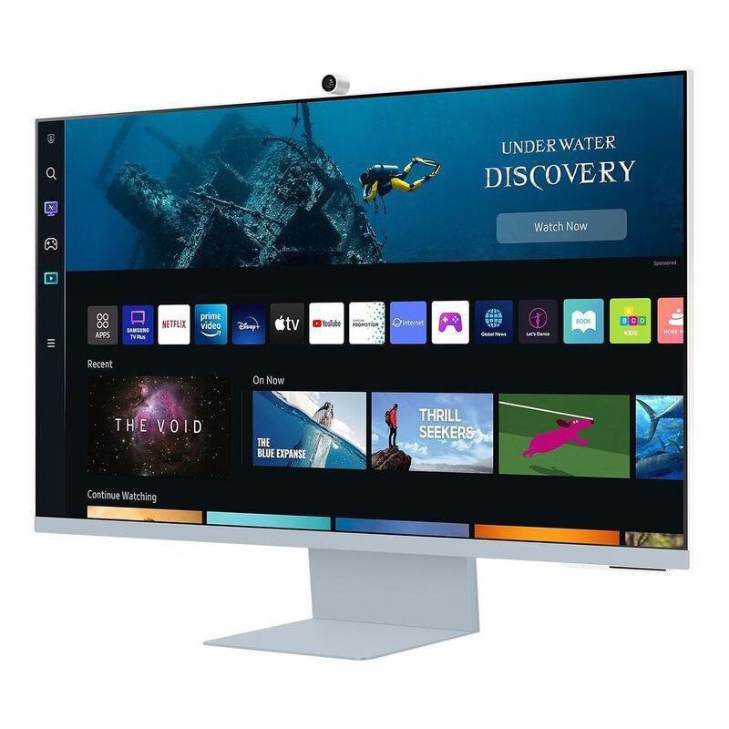 Samsung 32" UHD Monitor With Smart TV Experience And Iconic Slim Design - Daylight Blue, , large image number 1