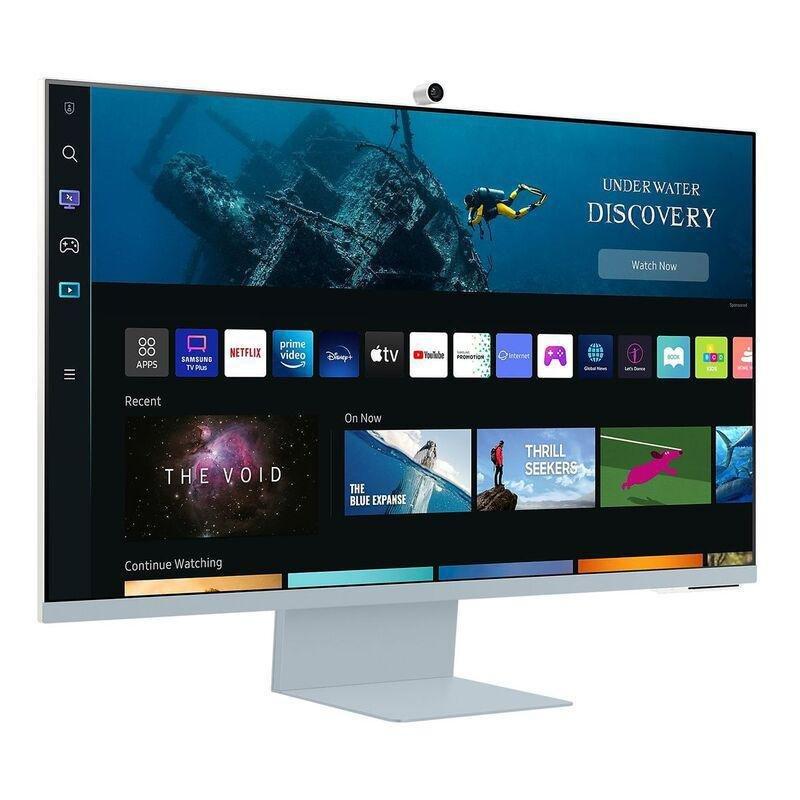 Samsung 32" UHD Monitor With Smart TV Experience And Iconic Slim Design - Daylight Blue, , large image number 2