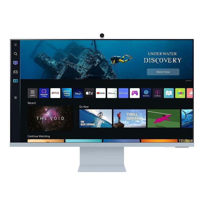 Samsung 32" UHD Monitor With Smart TV Experience And Iconic Slim Design - Daylight Blue, , large image number 3