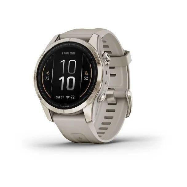 Garmin epix Pro (Gen 2) - Sapphire Edition Smartwatch - Soft Gold with Light Sand Band (42mm), , large image number 0