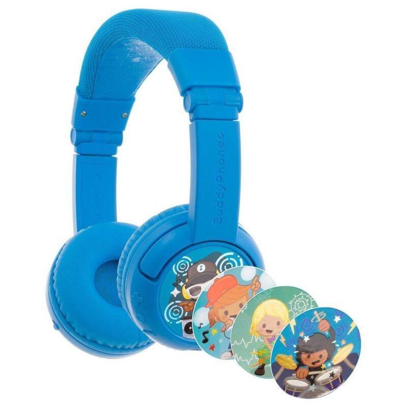 Buddyphones Play + Cool Blue Kids Headphones, , medium