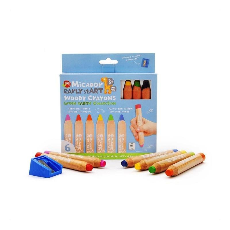 Micador Early Start Woody Crayons FSC 100&#37; (Set Of 6), , large image number 0
