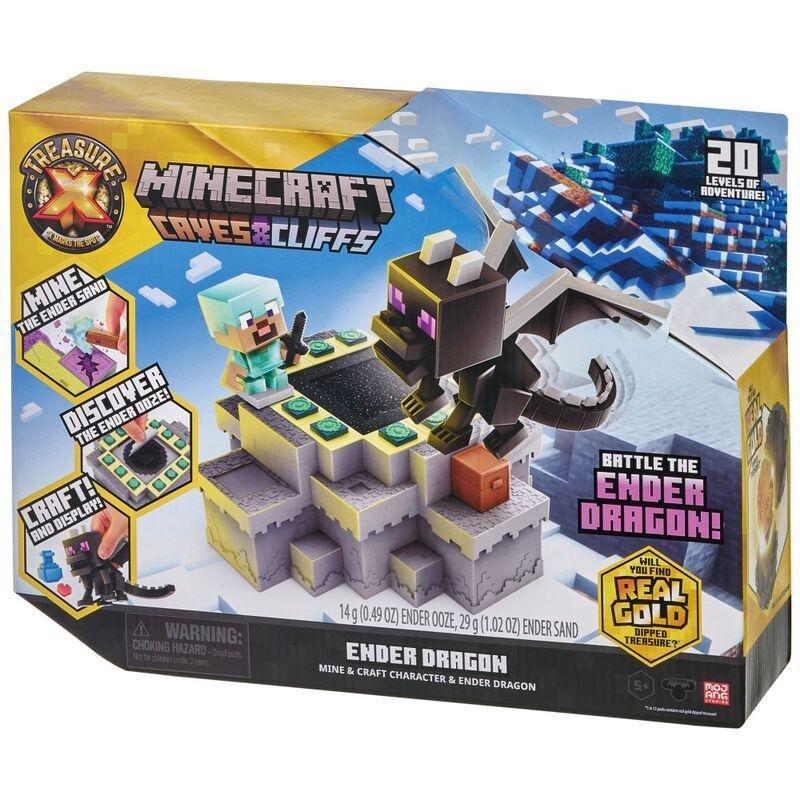 Treasure X Minecraft Caves & Cliffs Ender Dragon Playset, , large image number 0