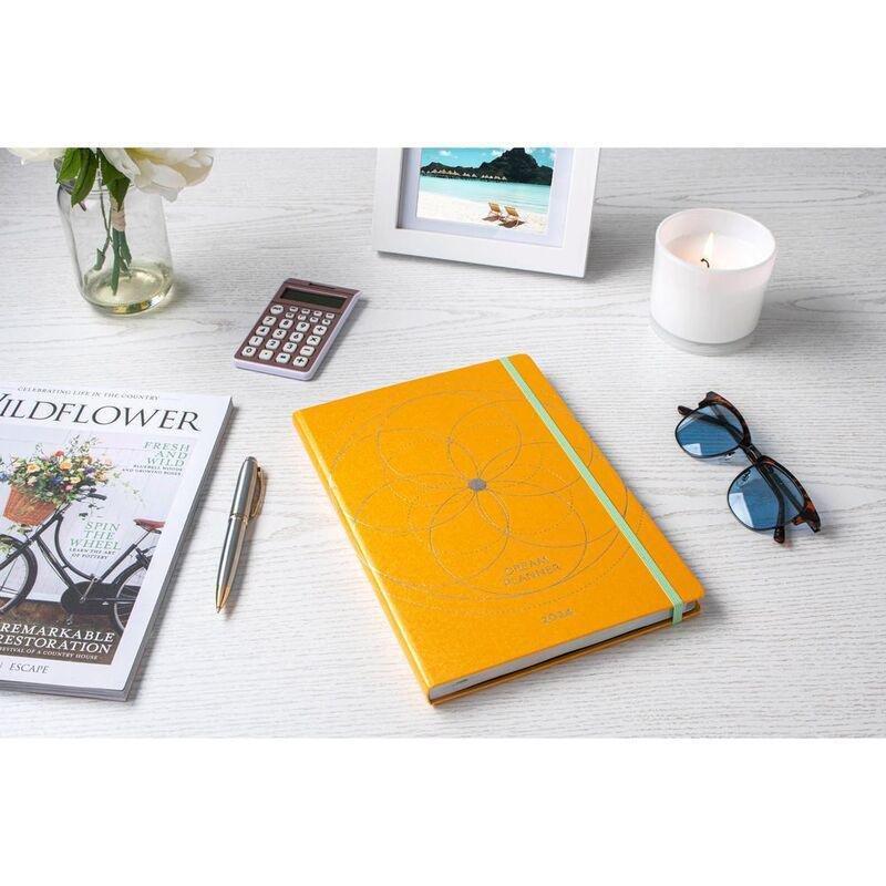 Collins Debden Dream Planner Calendar Year 2024 B5 Week-To-View Journal - Sunshine Yellow, , large image number 1