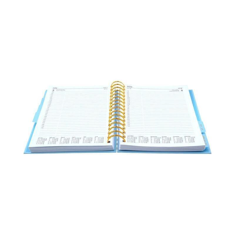 Collins Debden Scandi Calendar Year 2024 A5 Day-To-Page Journal (With Appointments) - New Geo Grey, , large image number 2