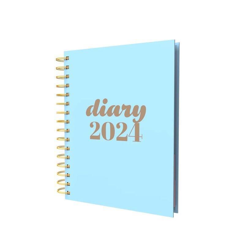 Collins Debden Scandi Calendar Year 2024 A5 Week-To-View Journal - Light Blue, , large image number 0