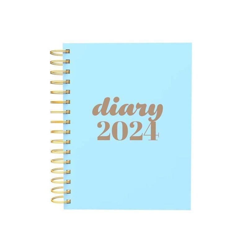 Collins Debden Scandi Calendar Year 2024 A5 Week-To-View Journal - Light Blue, , large image number 1