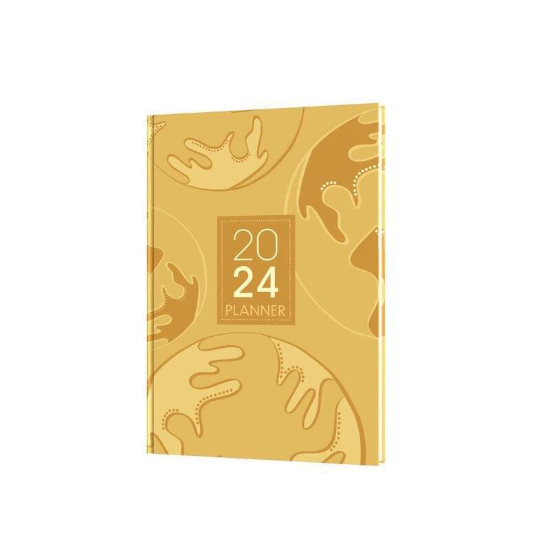 Collins Debden Viridian Calendar Year 2024 A5 Week-To-View Diary - Yellow Earth, , medium