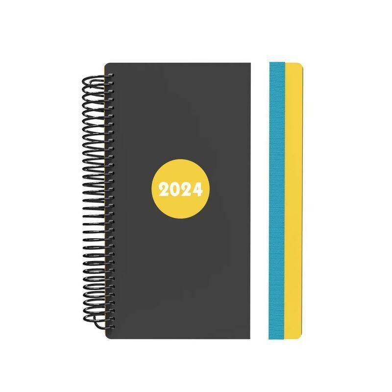 Collins Debden Delta Calendar Year 2024 A5 Day-To-Page Diary (With Appointments) - Yellow, , large image number 1