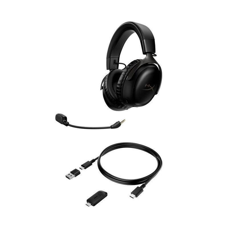 HyperX Cloud III Wireless Ove-Ear Gaming Headset With Microphone - Black, , large image number 3