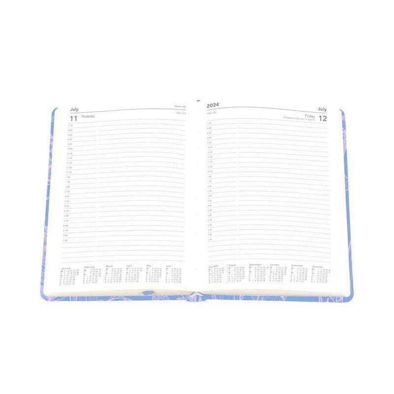 Collins Debden Tara Calendar Year 2024 A5 Day-To-Page Journal (With Appointments) - Teal, , large image number 1