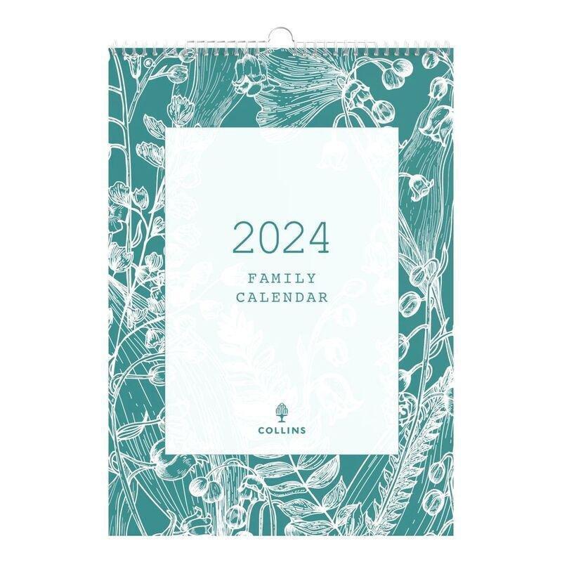 Collins Debden Tara Calendar Year 2024 Tara 2024 Family Wall Calendar, , medium