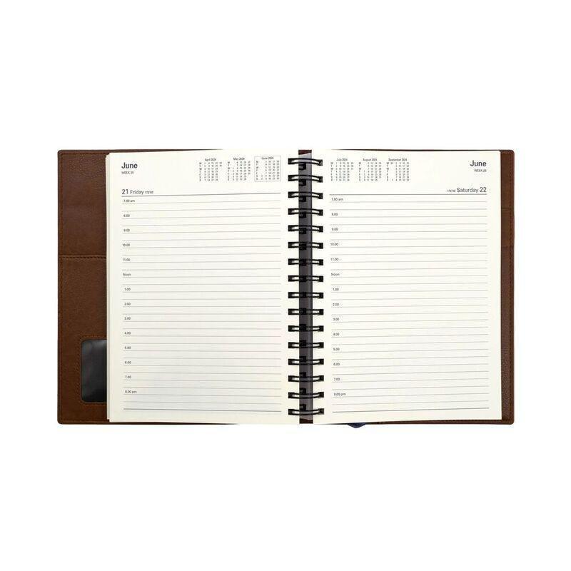 Collins Debden Valour Calendar Year 2024 A5 Day-To-Page Diary (With Appointments) - Red, , large image number 2