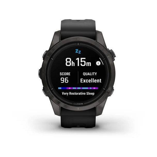 Garmin epix Pro (Gen 2) - Sapphire Edition Smartwatch - Carbon Grey DLC Titanium with Black Band (42mm), , large image number 5