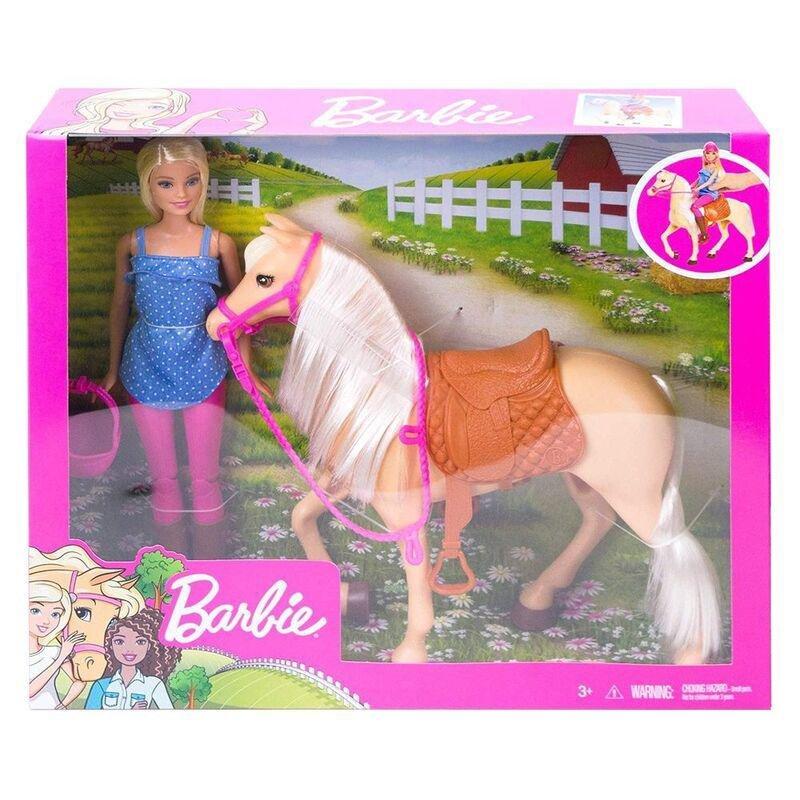 Barbie Doll & Horse Set - Blonde, , large image number 1