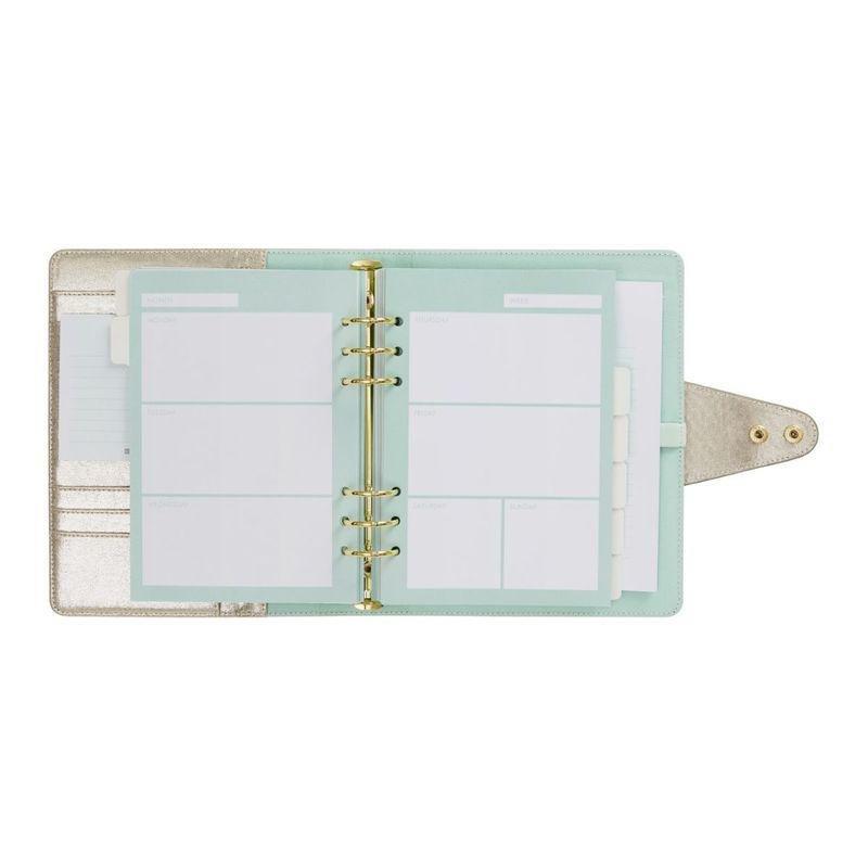 kikki.K Pu Leather Personal Planner Large She Shines Gold Shimmer, , large image number 2