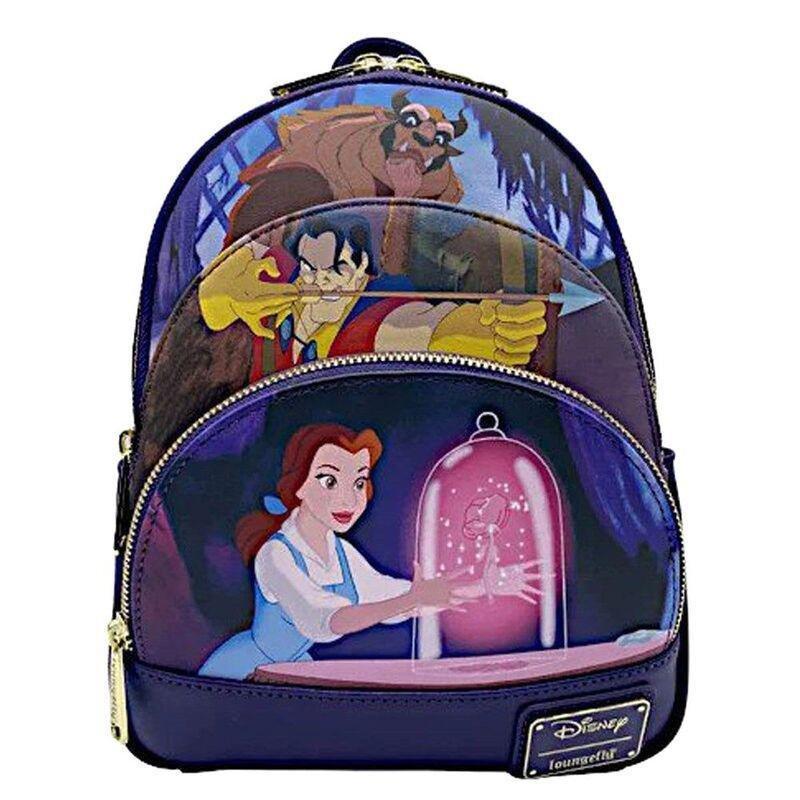 Loungefly! Leather Disney Beauty And The Beast Mini Backpack, , large image number 0